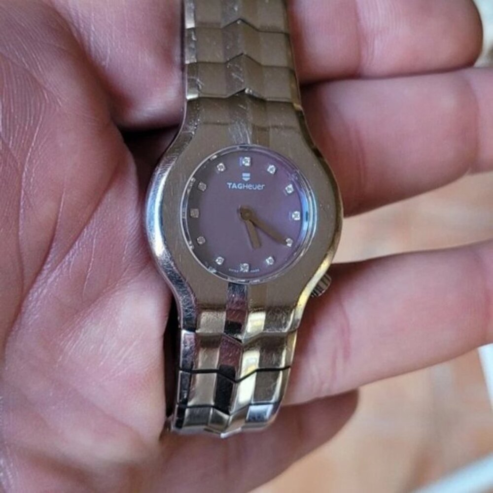Tag Heuer WP131C.BA0751 Womens Alter Ego Series Watch Blue Pearl Diamonds Silver